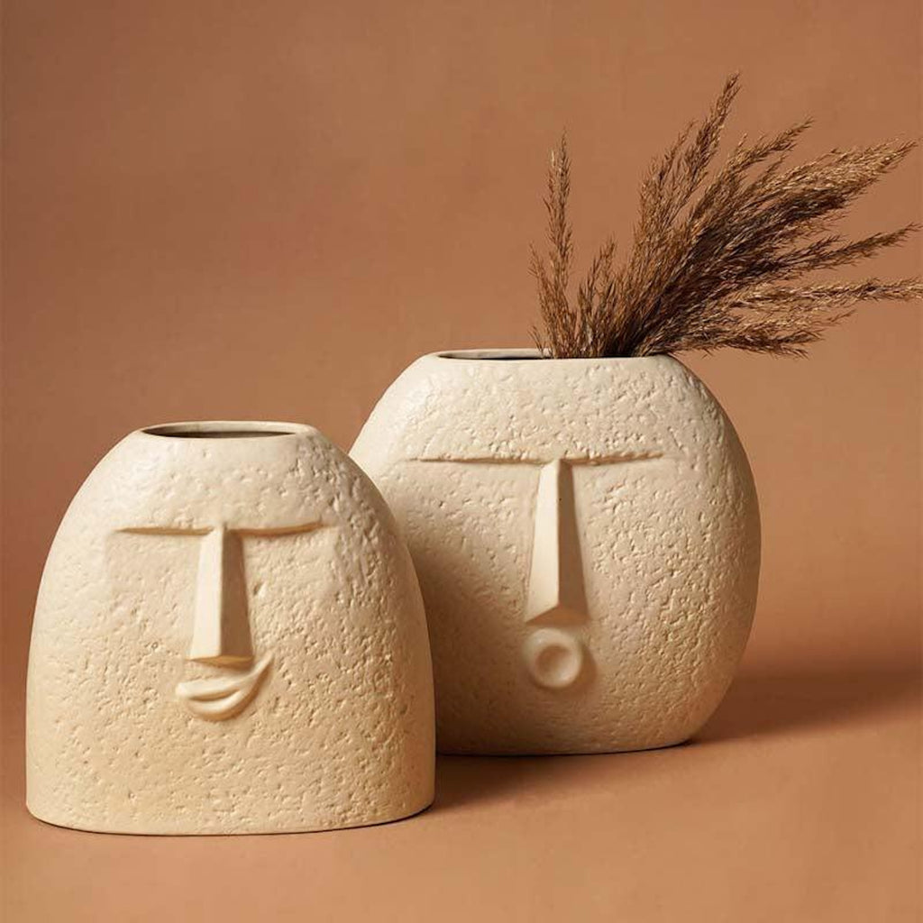 Smirk & Smile Vase Set