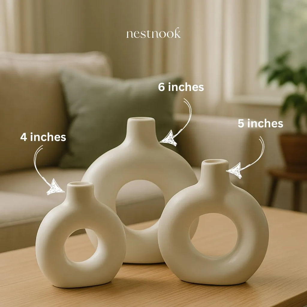 Donut Vases Trio (set of 3)