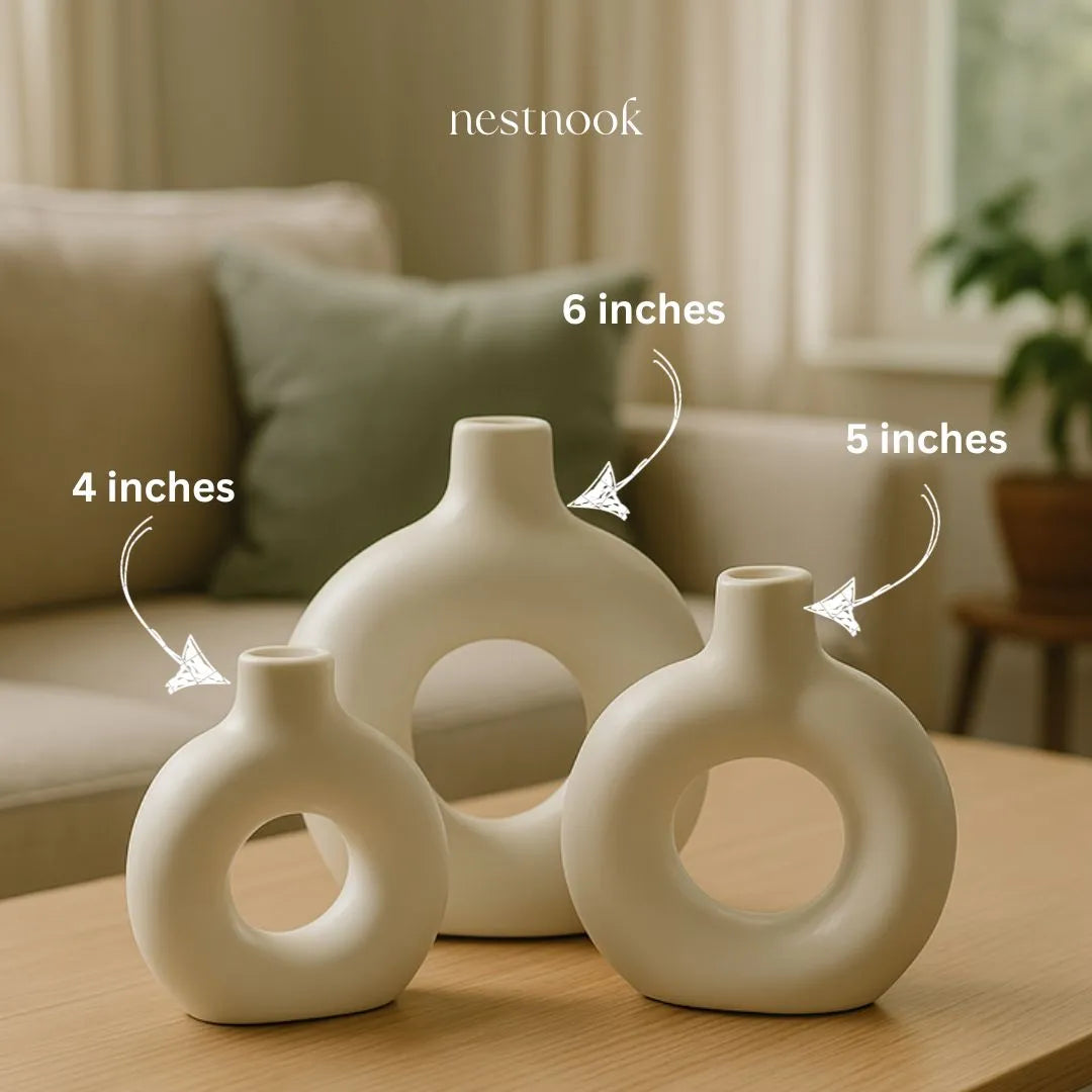 Donut Vases Trio (set of 3)