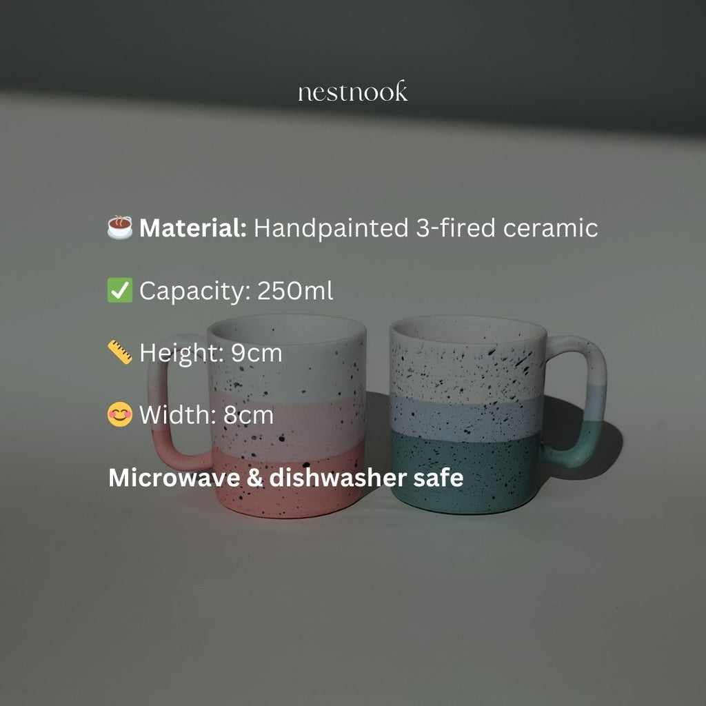 Shades of Pink & Green Mugs