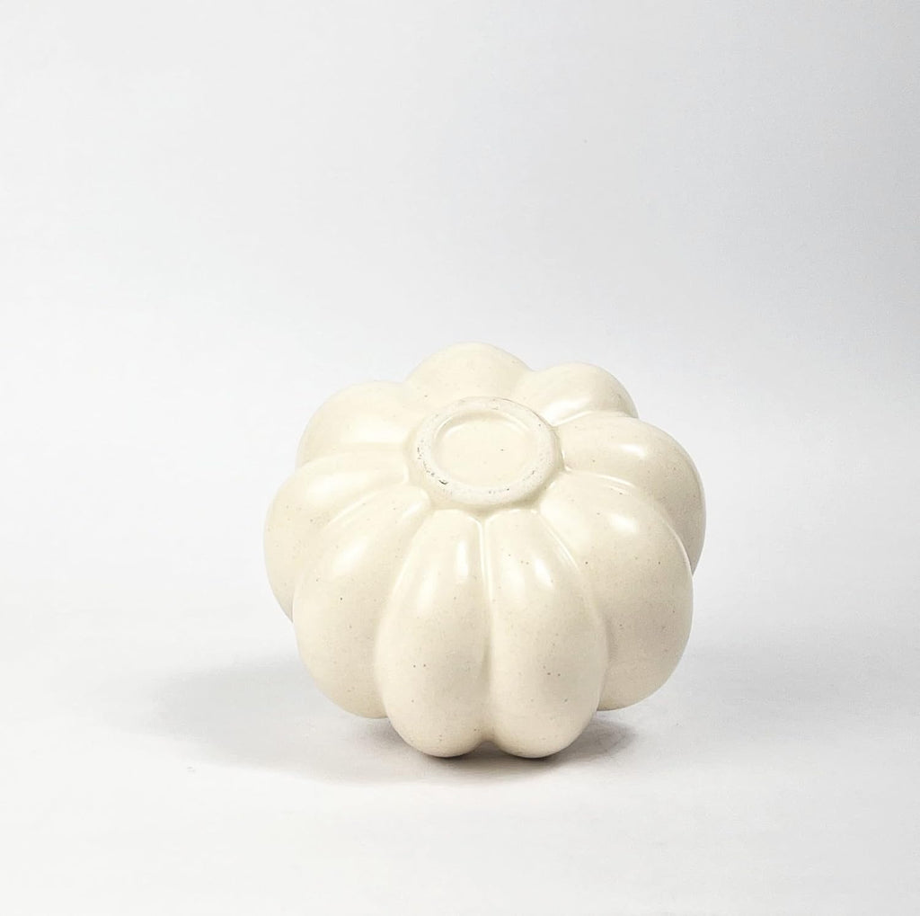Pumpkin Bud Shaped Ceramic Vase