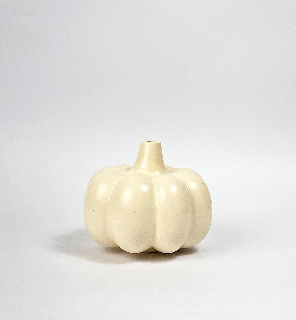 Pumpkin Bud Shaped Ceramic Vase