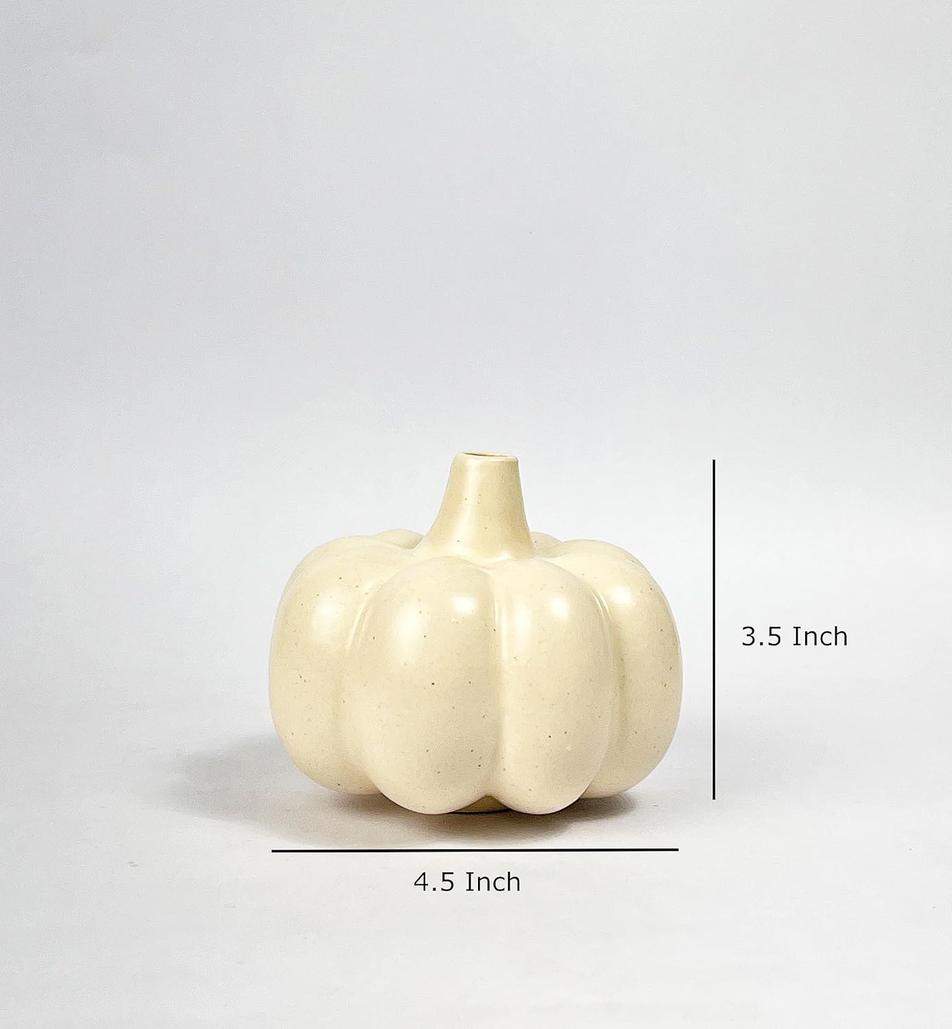 Pumpkin Bud Shaped Ceramic Vase