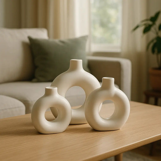 Donut Vases Trio (set of 3)