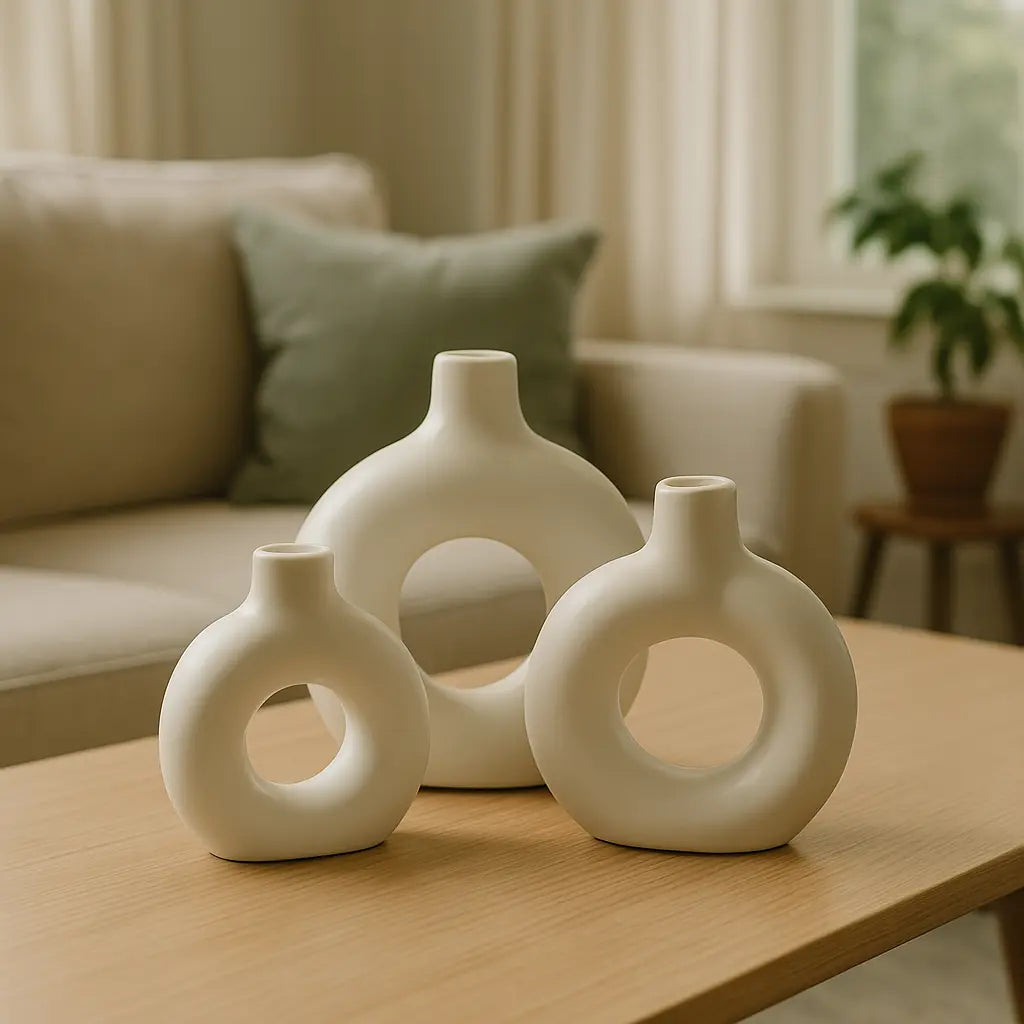 Donut Vases Trio (set of 3)