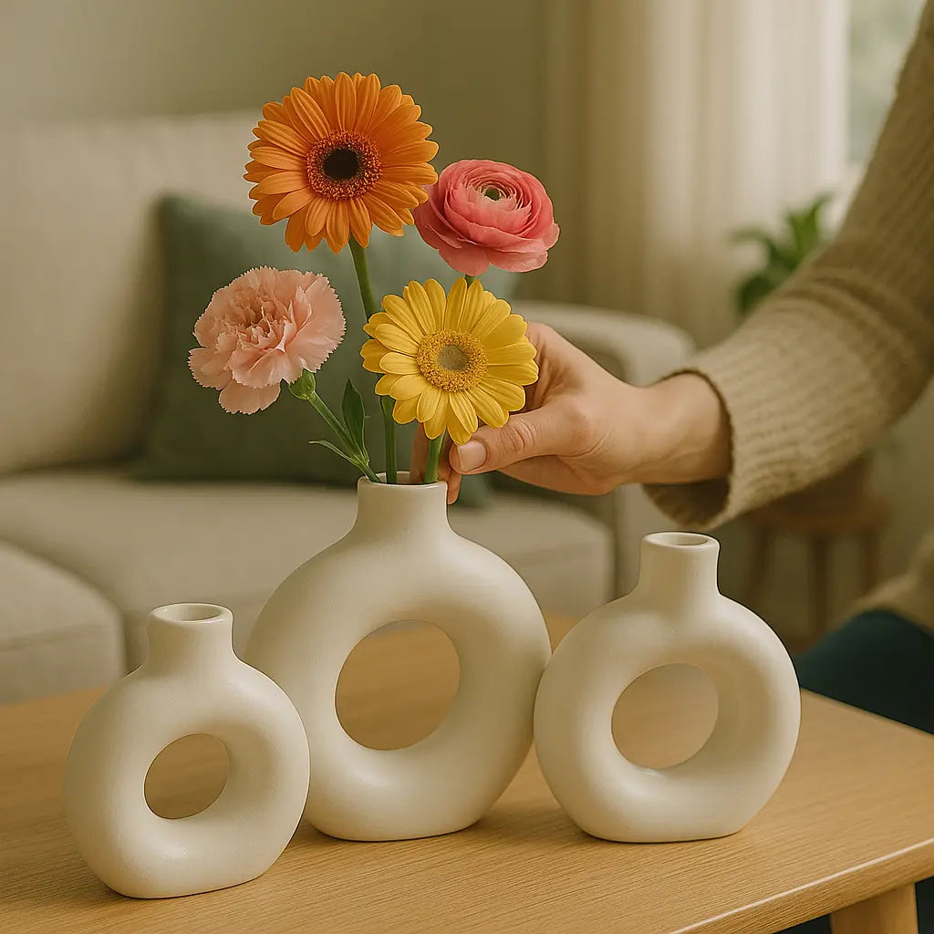 Donut Vases Trio (set of 3)