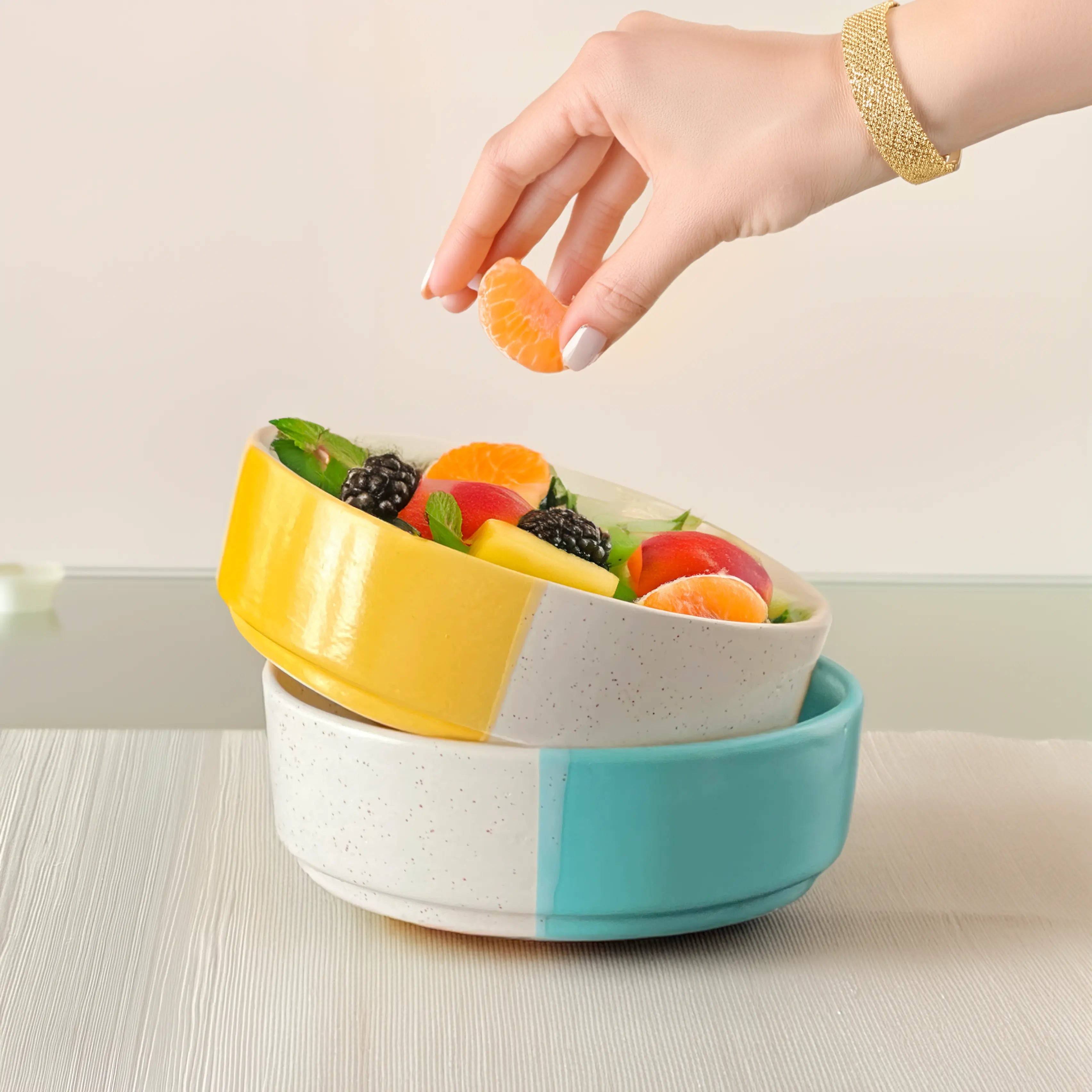 Handpainted Sunrise Bowls