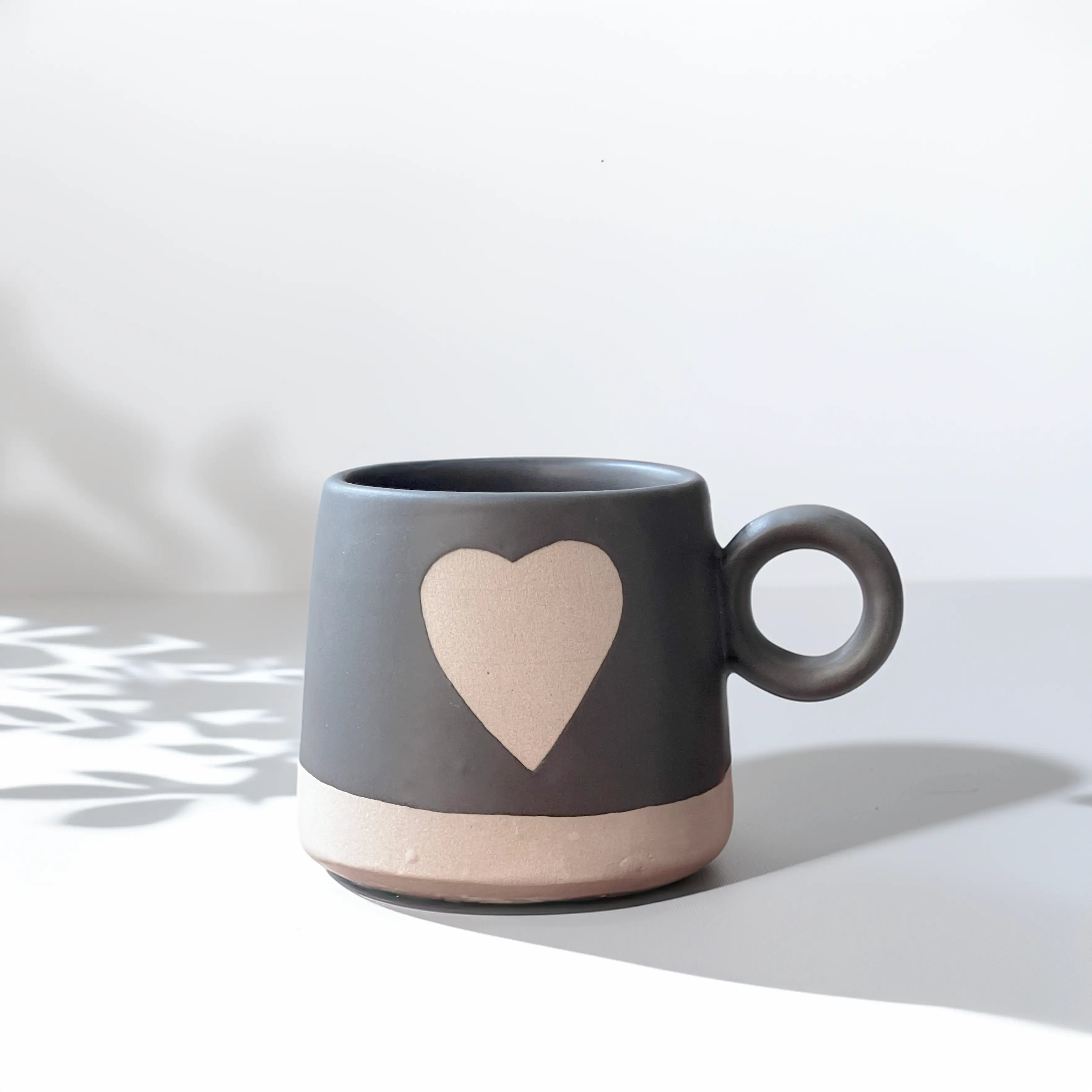 Black Heartfelt Mug
