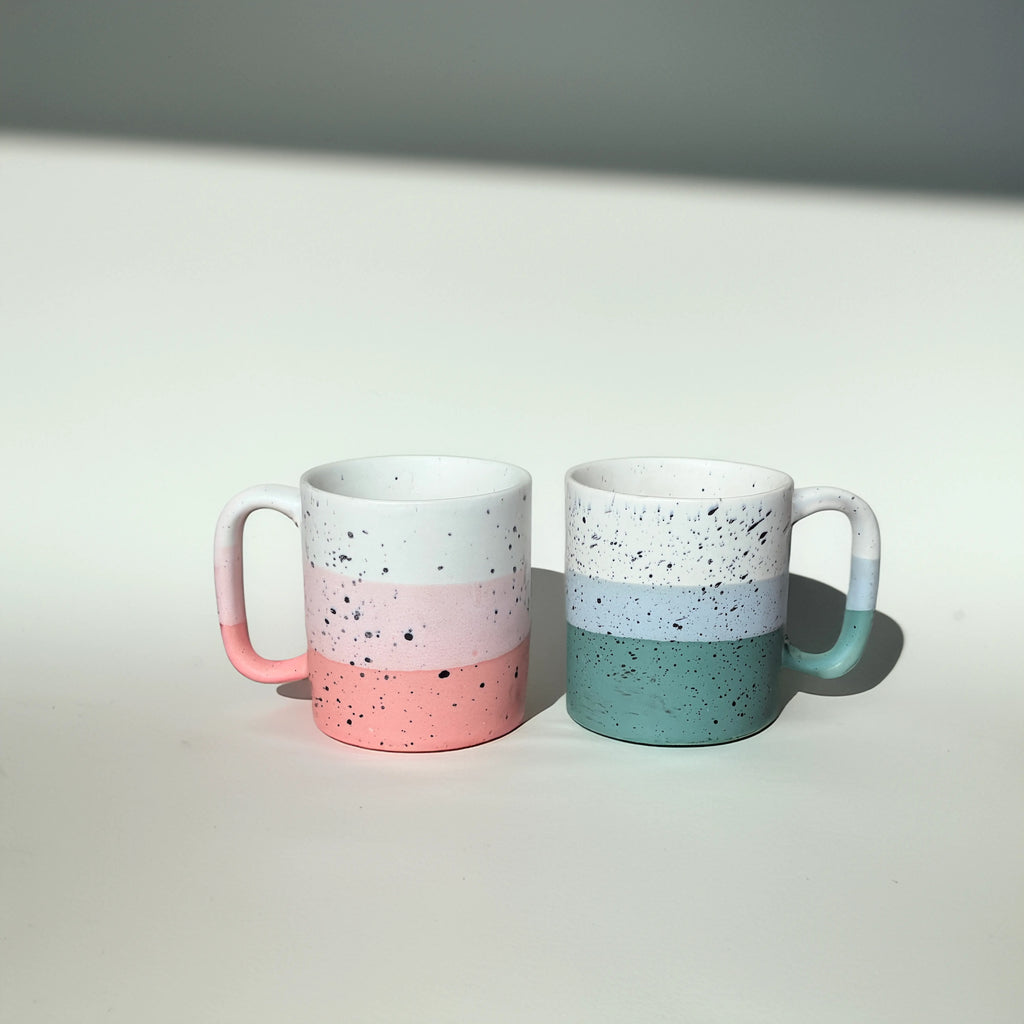 Shades of Pink & Green Mugs