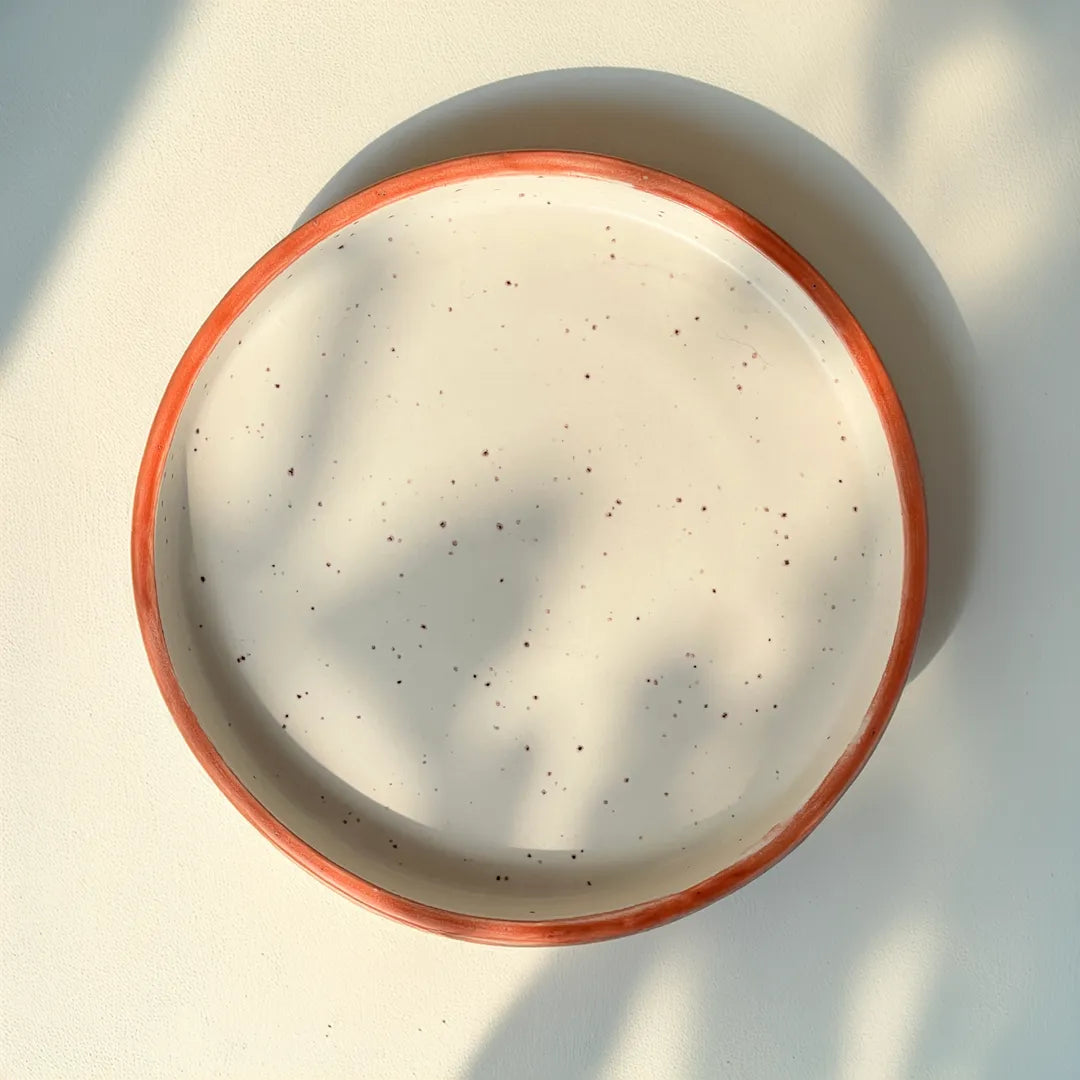 Stackable Fleckstone Quarter Plates