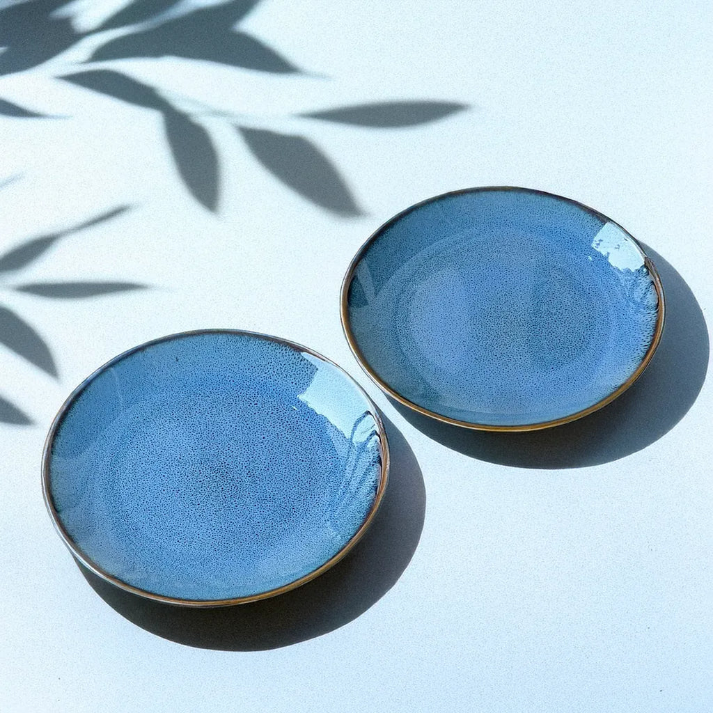 Peace Blue Quarter Plates (set of 2)