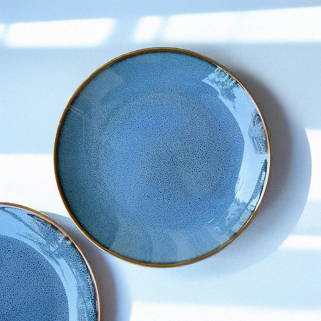 Peace Blue Quarter Plates (set of 2)