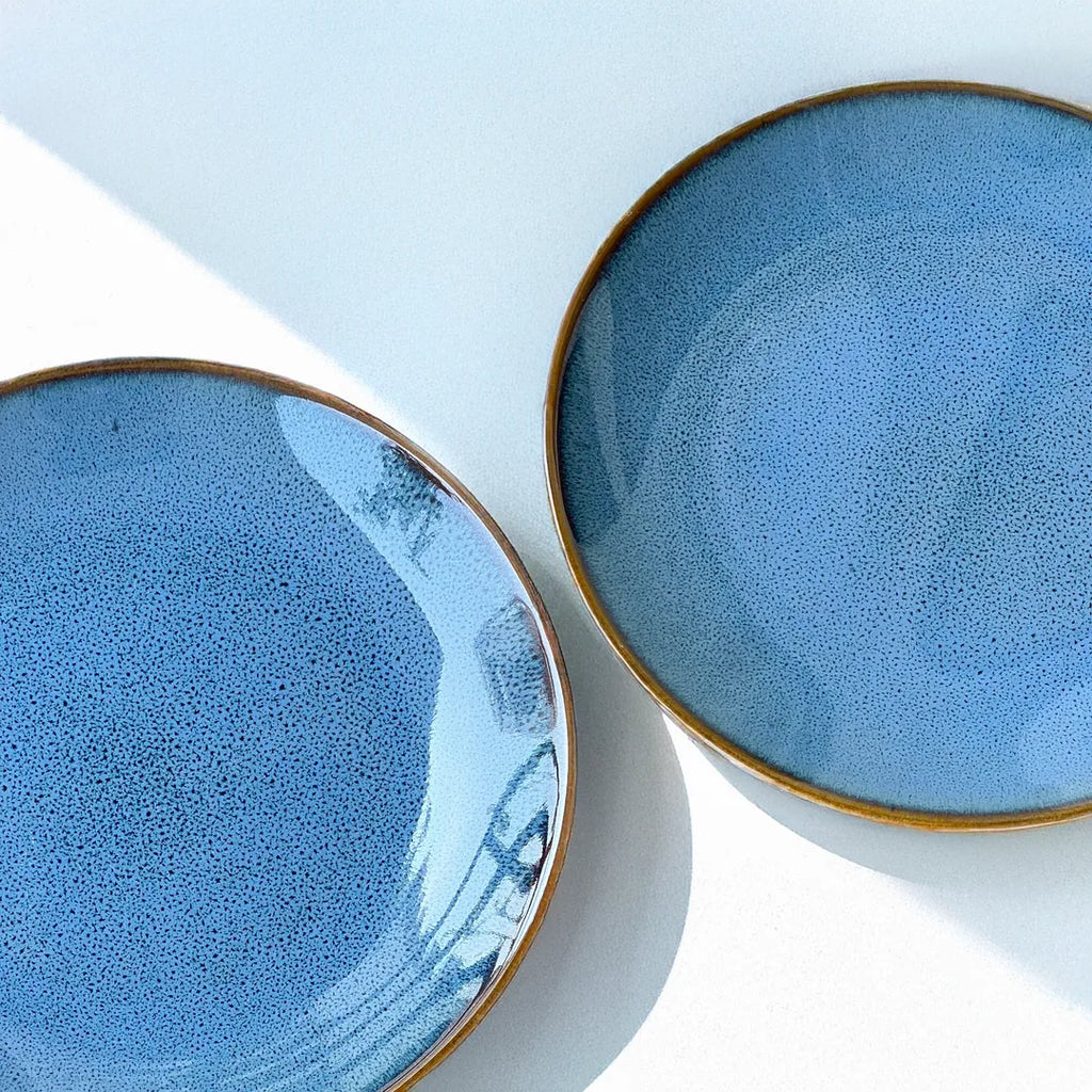 Peace Blue Quarter Plates (set of 2)