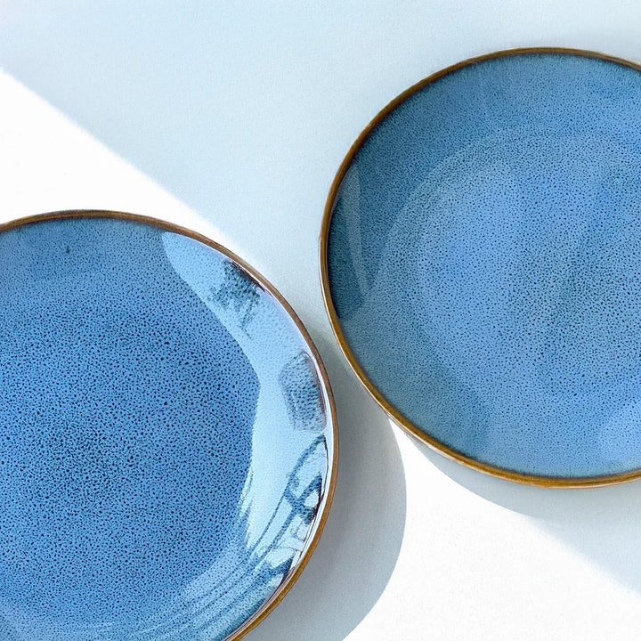 Peace Blue Quarter Plates (set of 2)