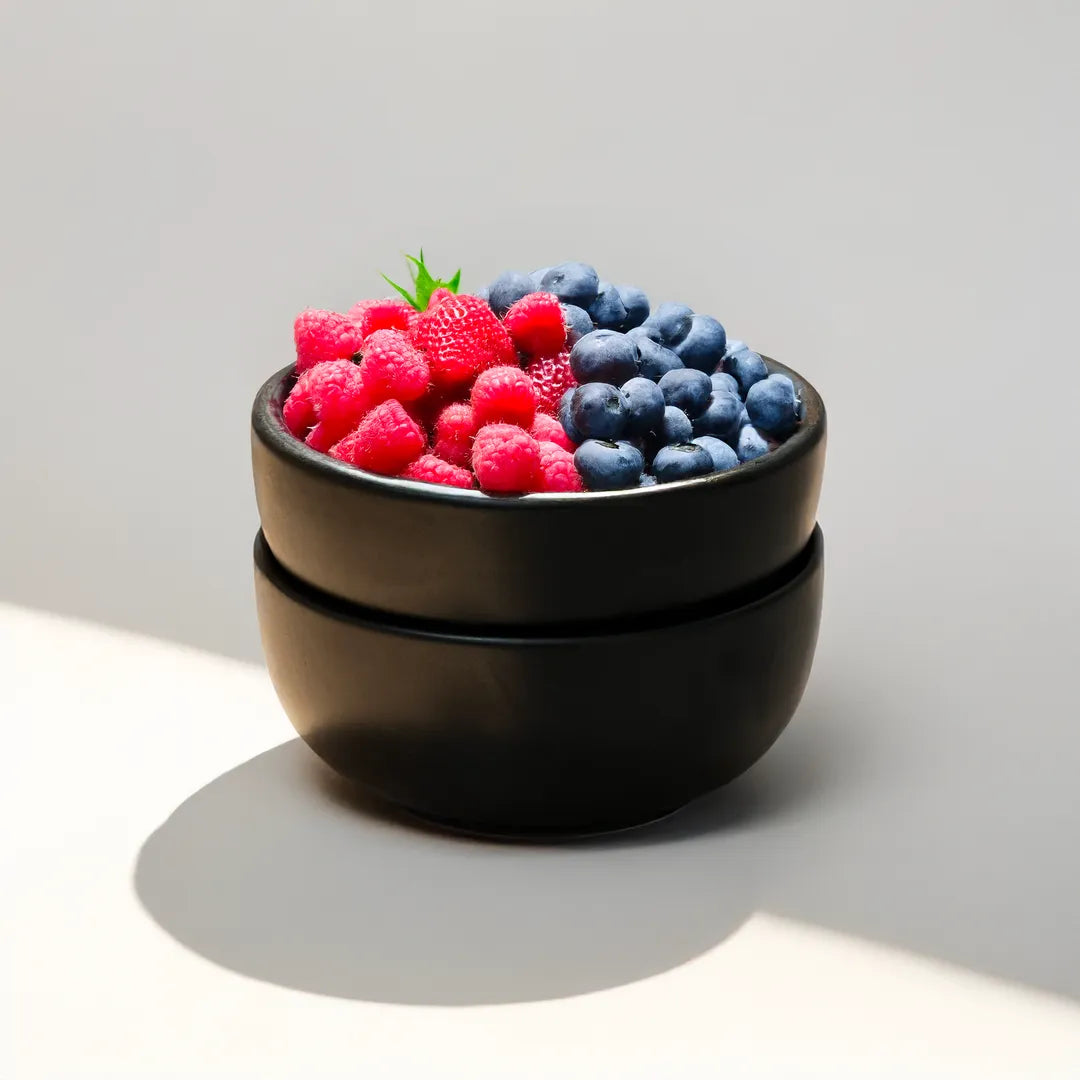 Obsidian Black Bowls (set of 2)