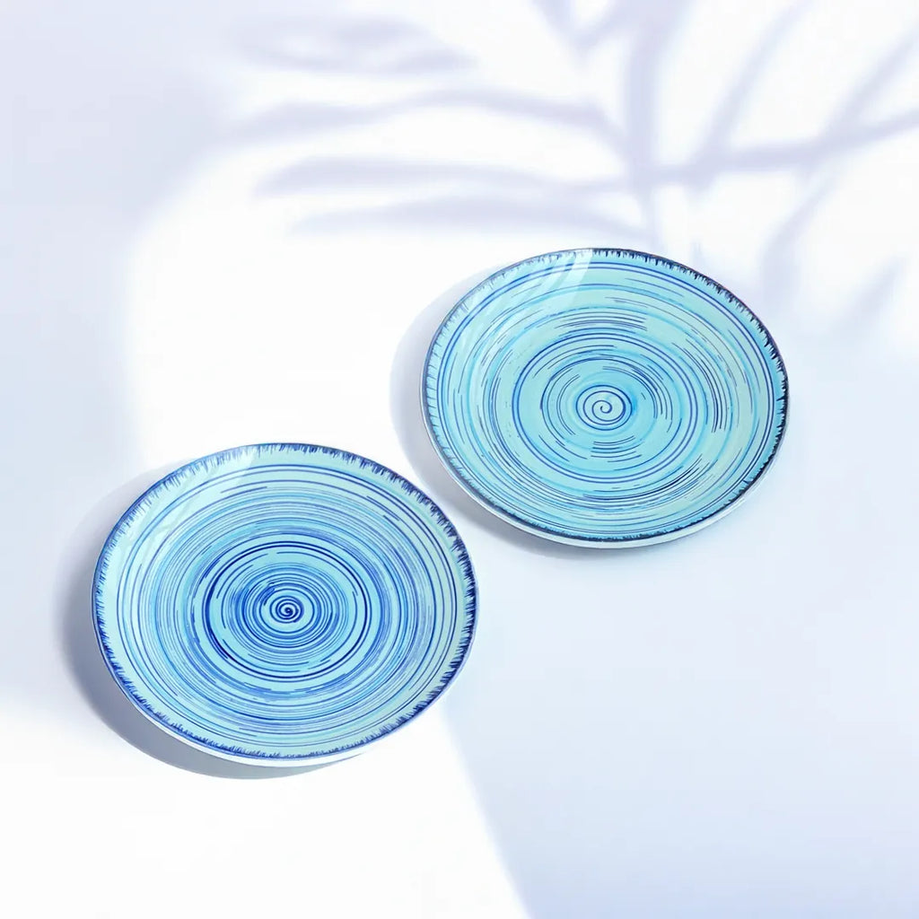 Sea Swirl Quarter Plates (set of 2)