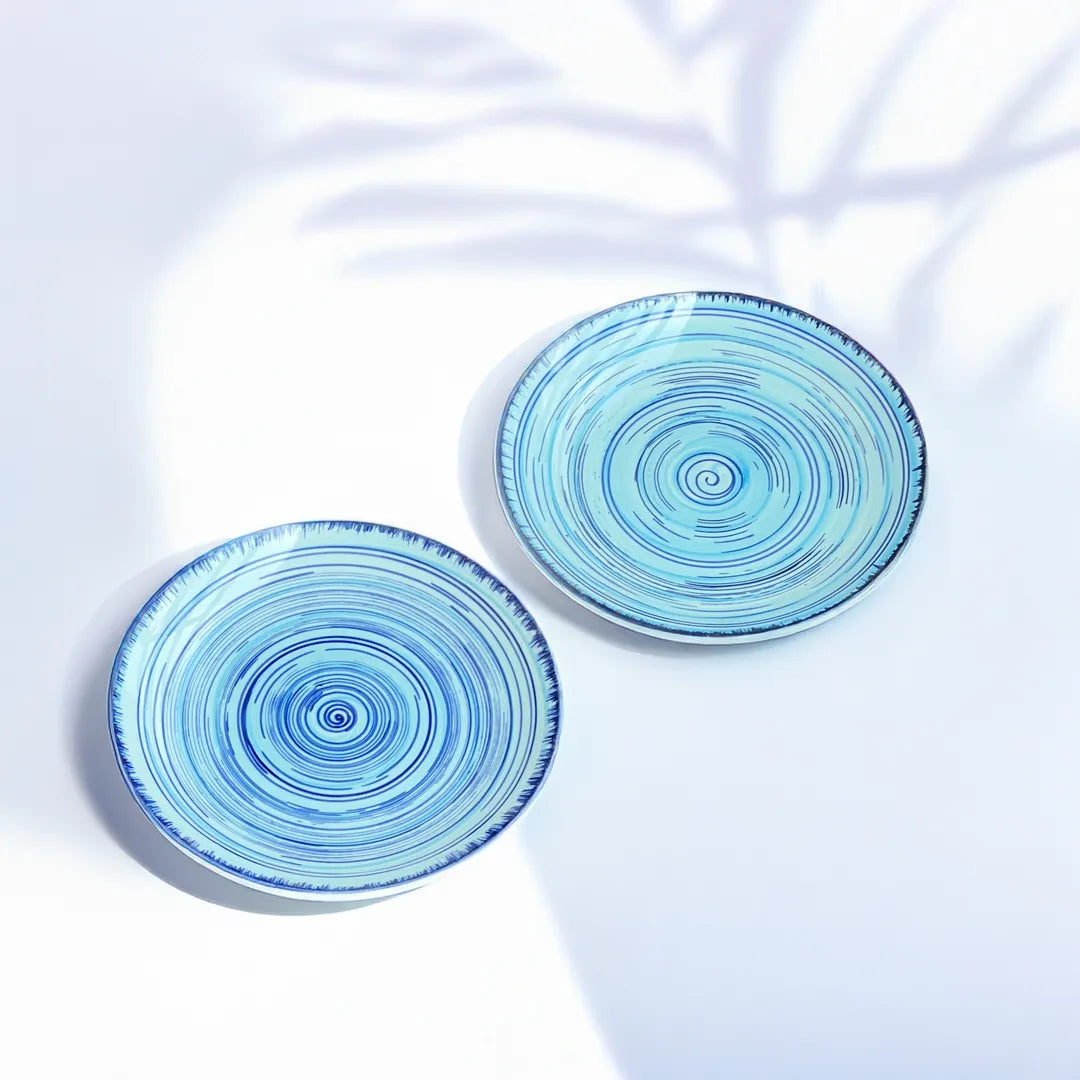 Sea Swirl Quarter Plates (set of 2)