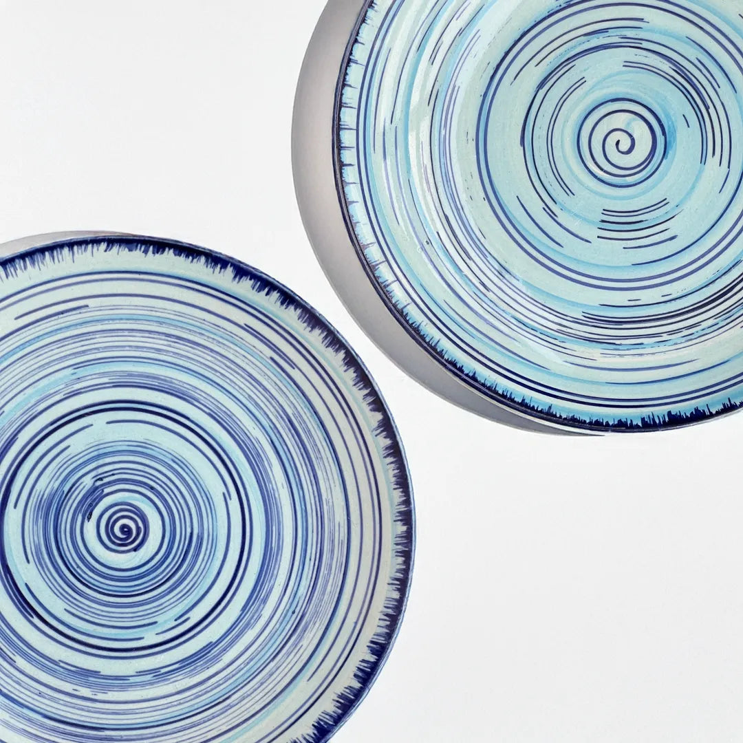 Sea Swirl Quarter Plates (set of 2)