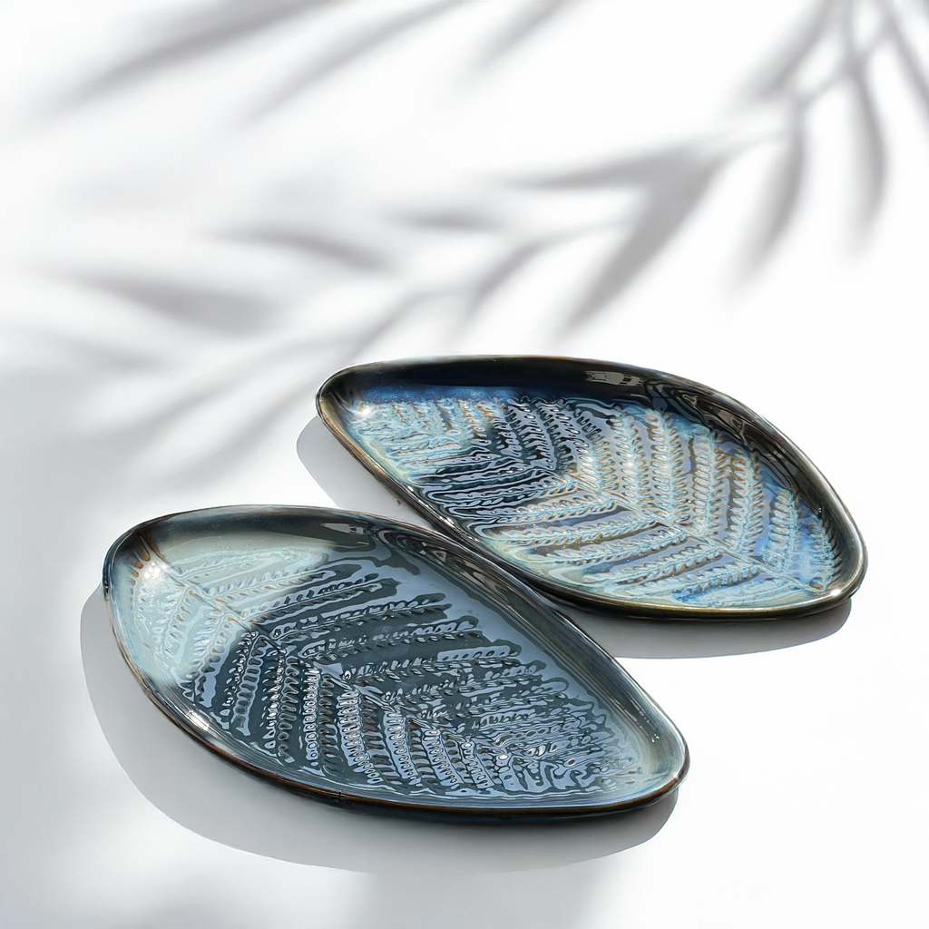 Breezy Blue Platters (set of 2)