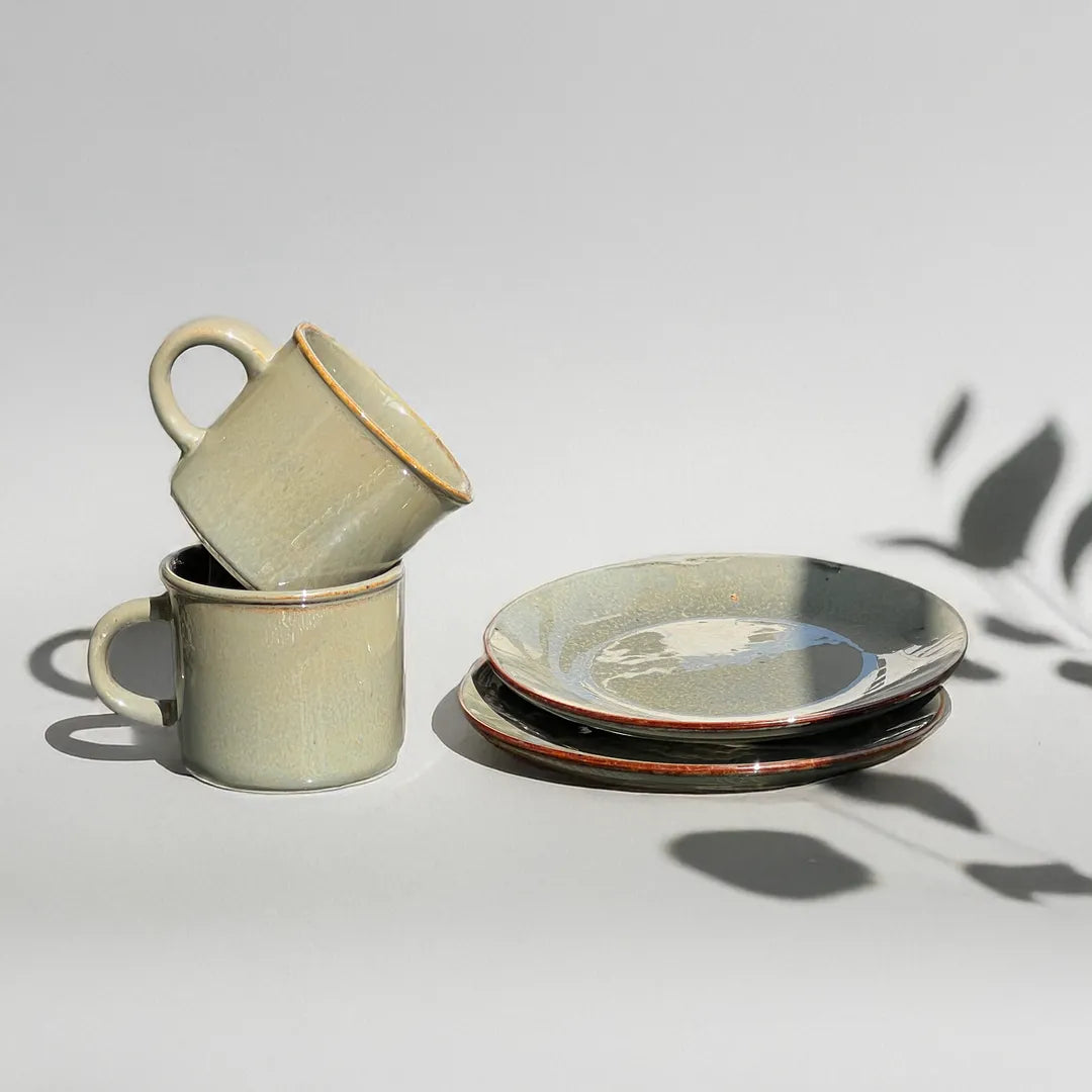 Sea Gray Snack Sets (Set of 4)