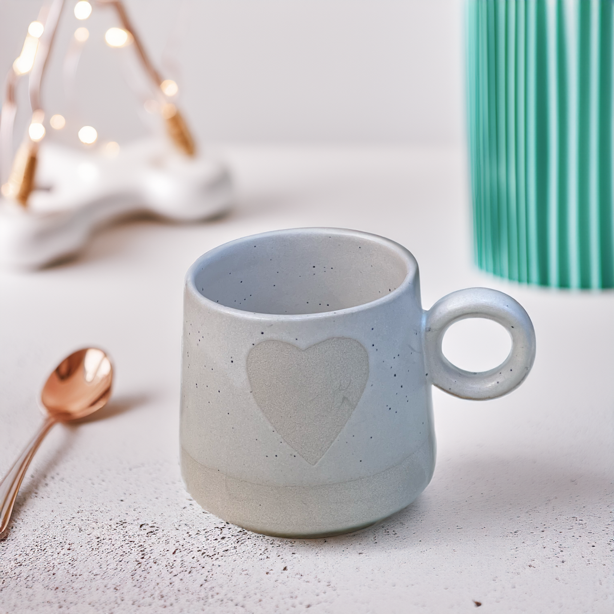 White Heartfelt Mug