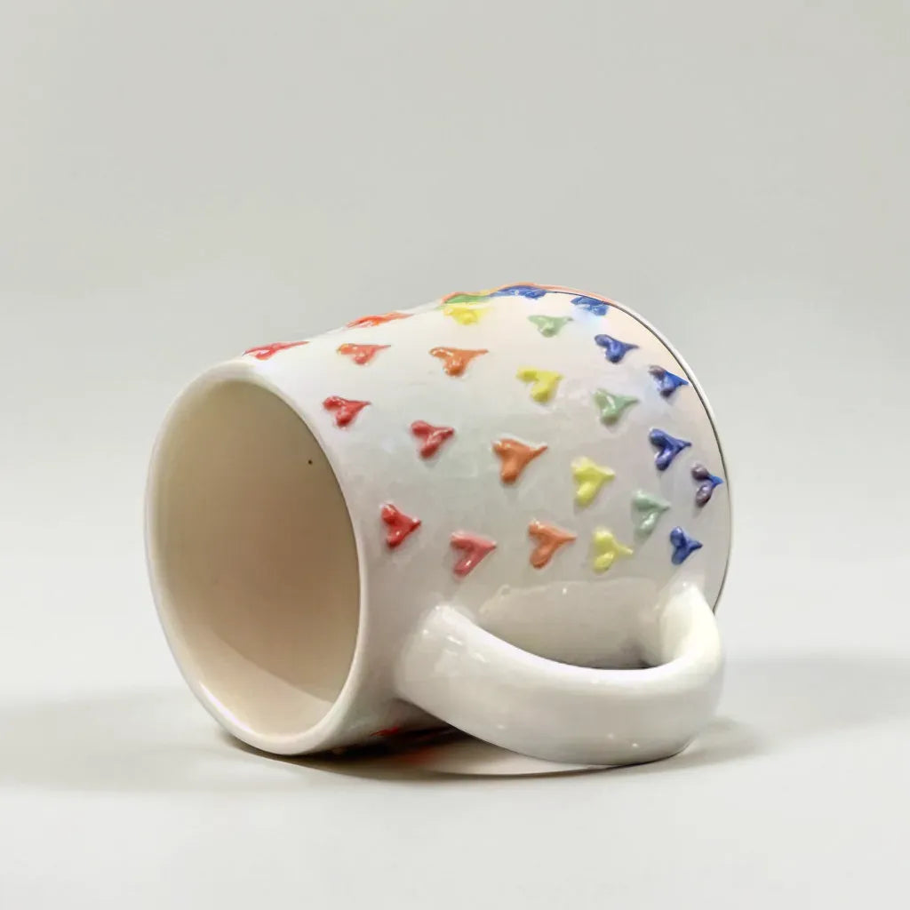 Embossed Hearts Mug