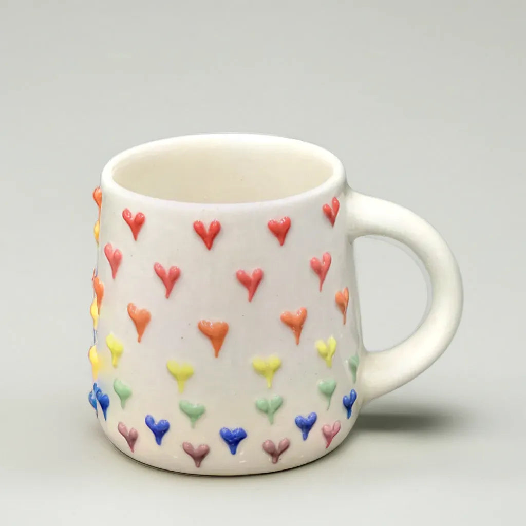 Embossed Hearts Mug