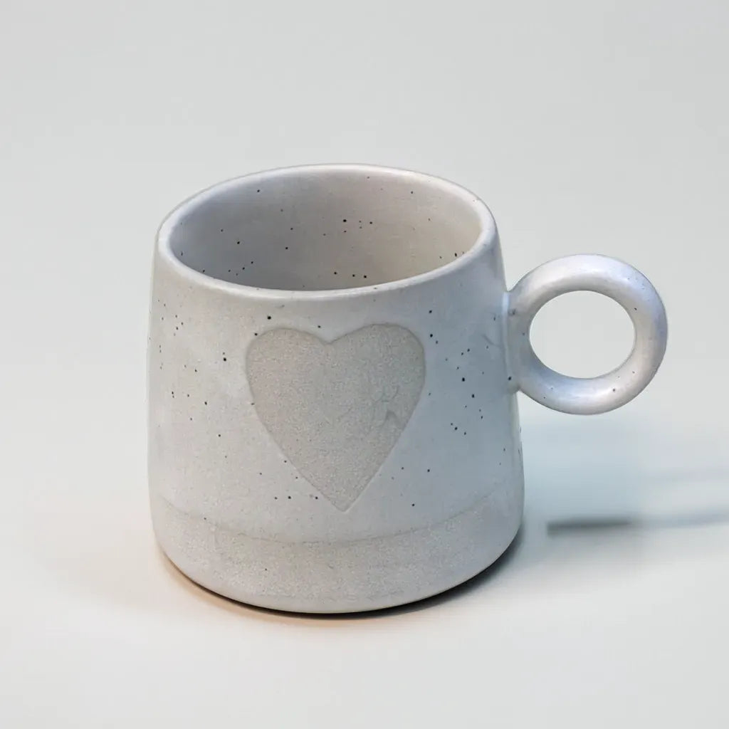 White Heartfelt Mug