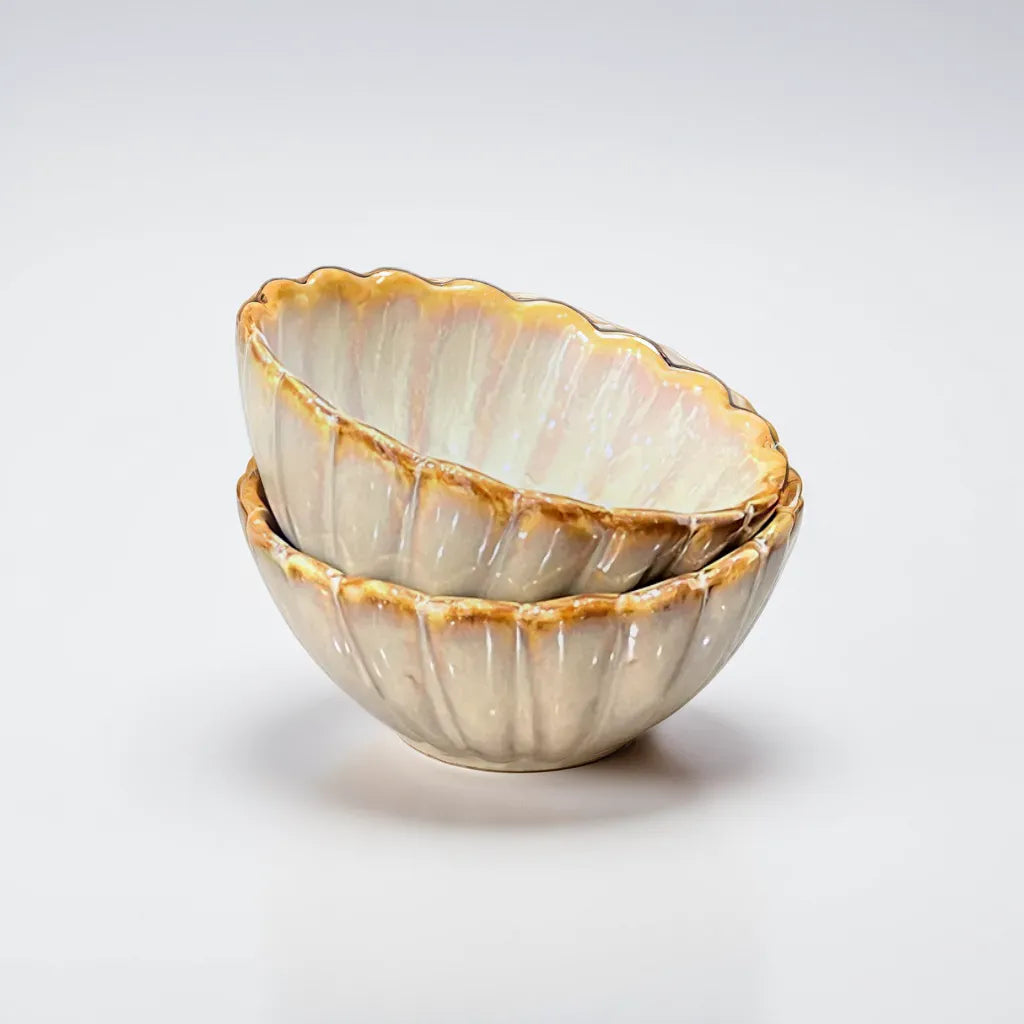 Light Gold Snack Bowls (set of 2)