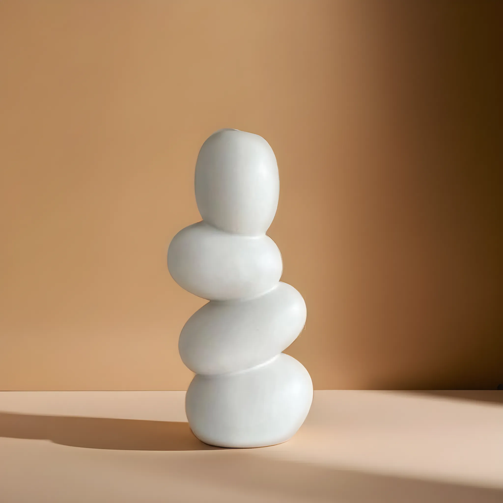 Stacked Pebbles Centerpiece