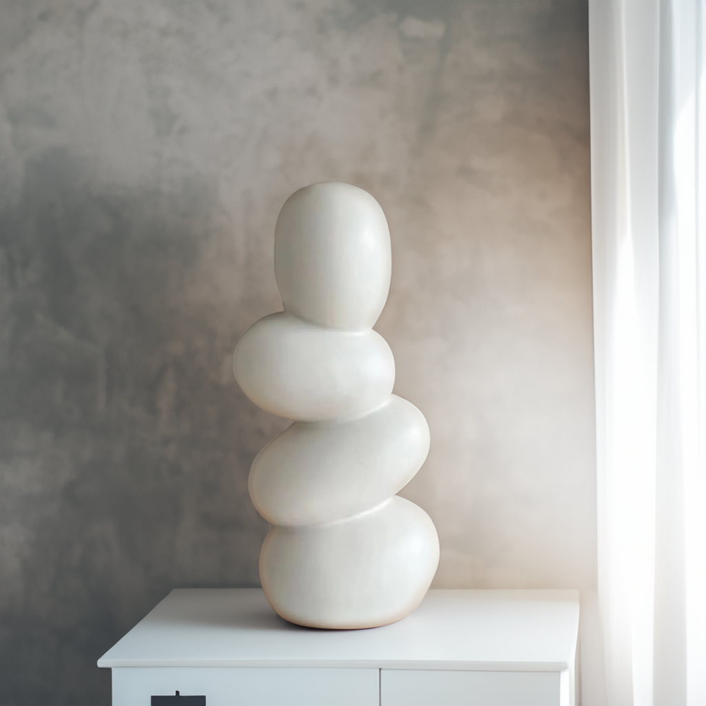 Stacked Pebbles Centerpiece