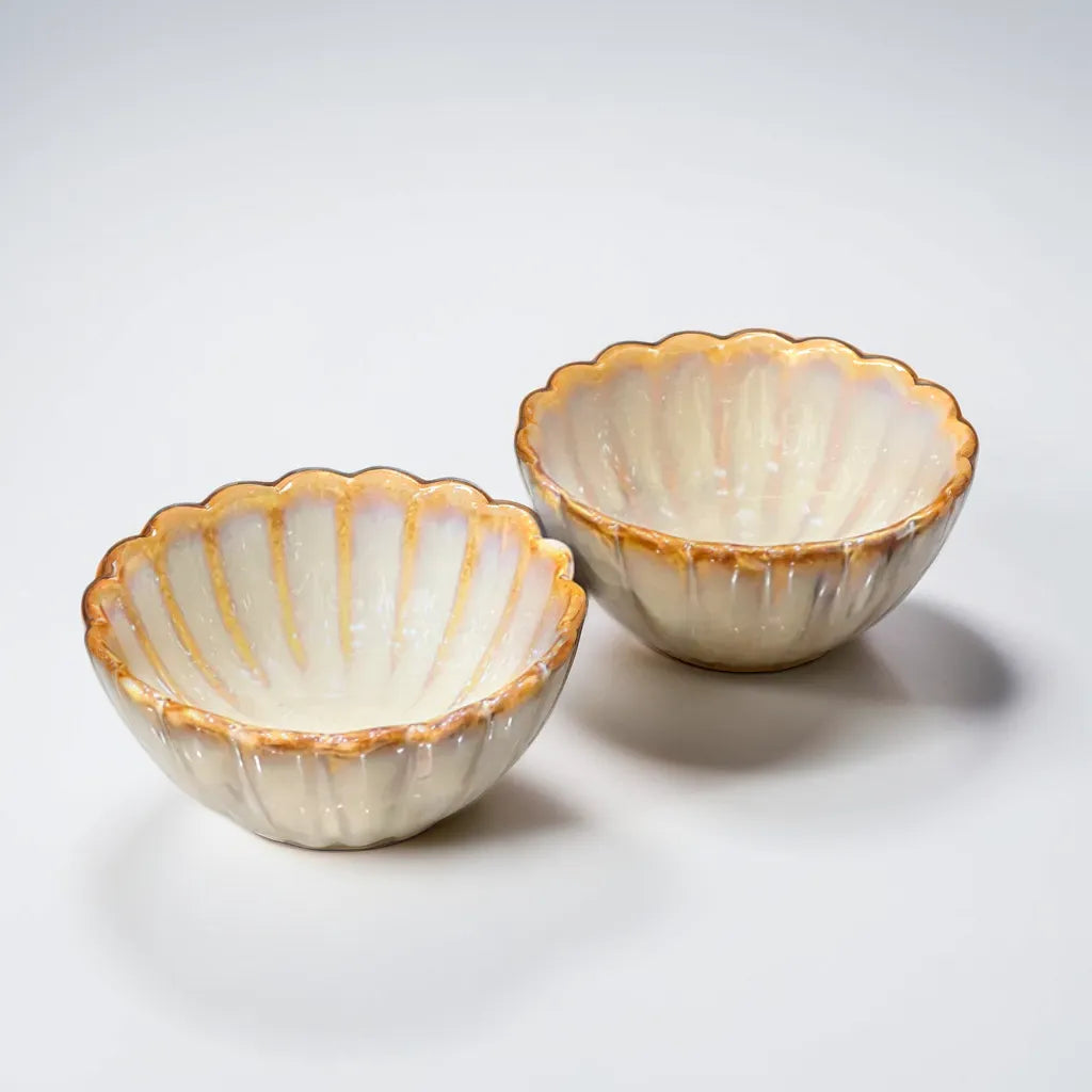 Light Gold Snack Bowls (set of 2)